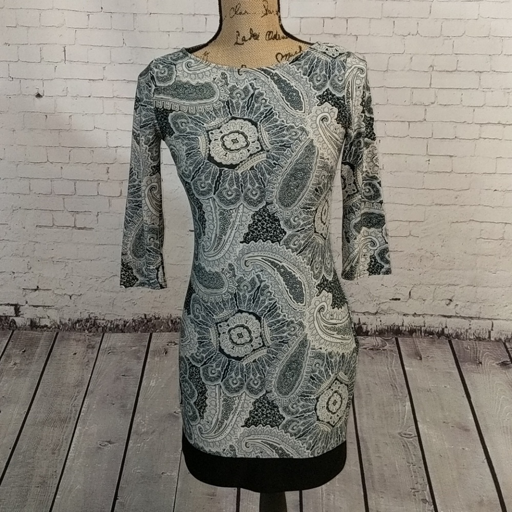 ATMOSPHERE Blue Paisley Mini Dress